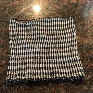 Gingham tube top